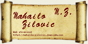 Mahailo Žilović vizit kartica